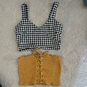 Black and White Checkered Top